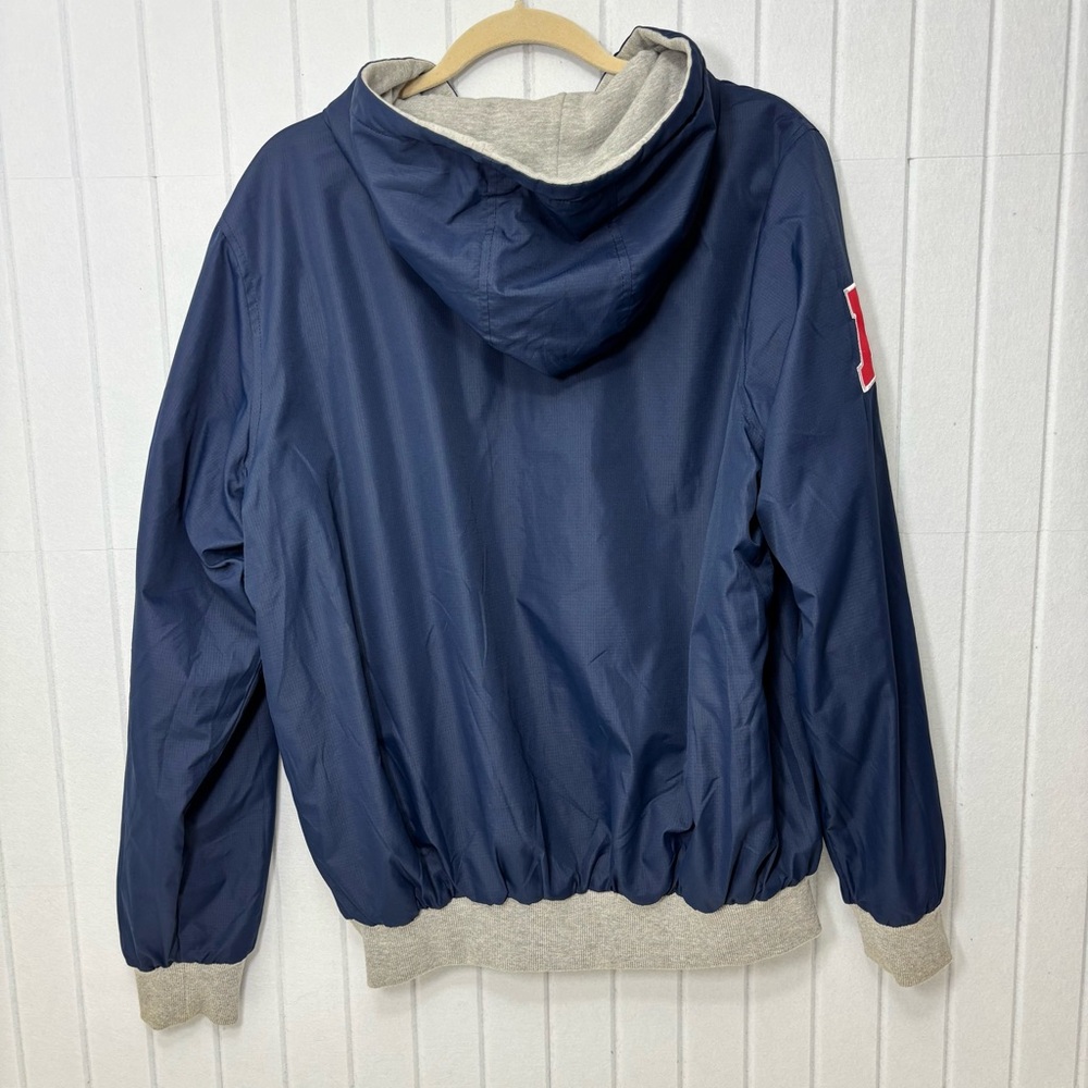 NFL New England Patriots reversible Blue Gray Jacket with Logo Size M - Picture 3 of 13